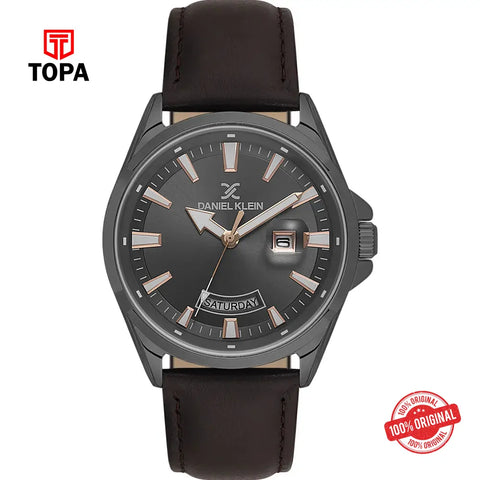Daniel Klein DK14038-4 Leather Band Men Watch - Topa