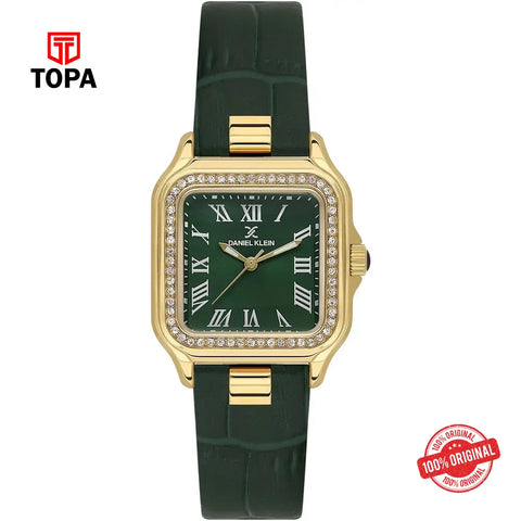 Daniel Klein DK14039-4 Leather Band Women Watch - Topa
