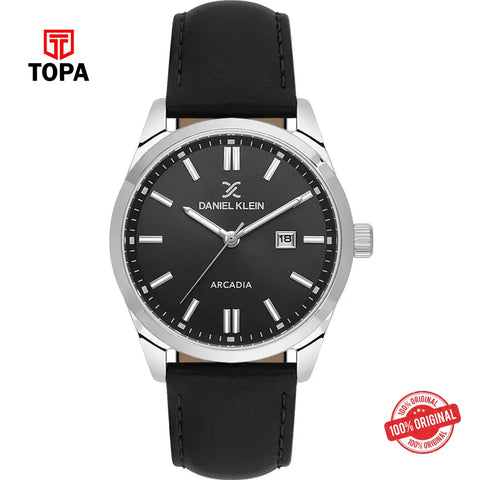 Daniel Klein DK14086-2 Leather Band Men Watch - Topa