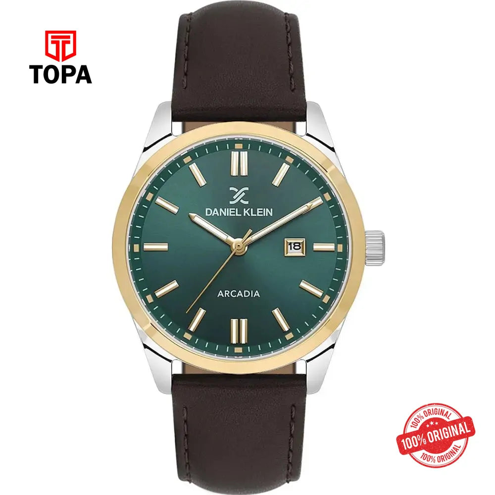 Daniel Klein DK14086-5 Leather Band Men Watch - Topa
