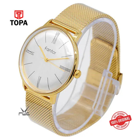 Fantor 10021 Metal Band Men's Watch - Topa