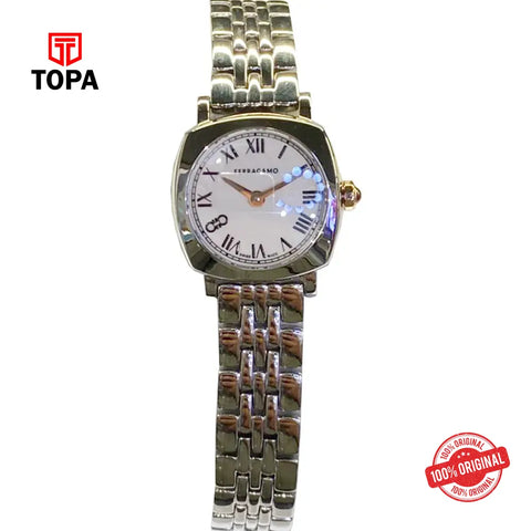 Ferragamo Soft Square SFKU00423 (03019) Pre-Owned Women Watch - Topa