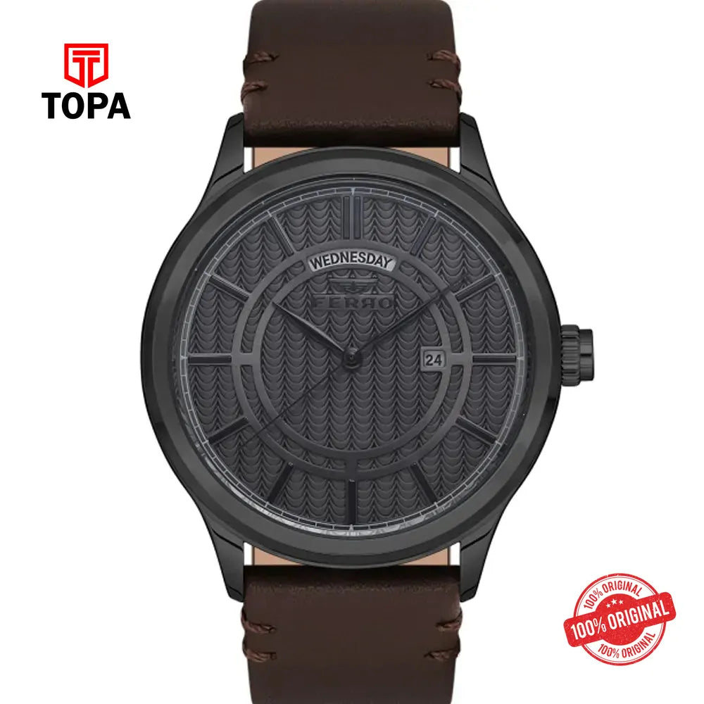 Ferro F11159B-ZI Metal Band Men Watch - Topa