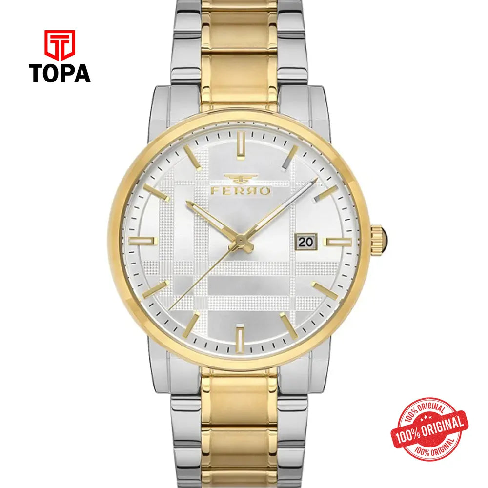 Ferro F11183A-D Metal Band Men Watch - Topa