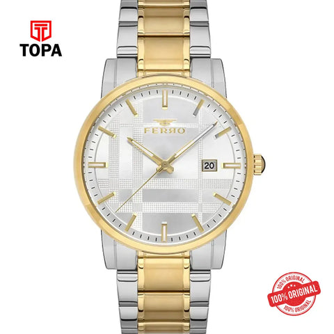 Ferro F11183A-D Metal Band Men Watch - Topa