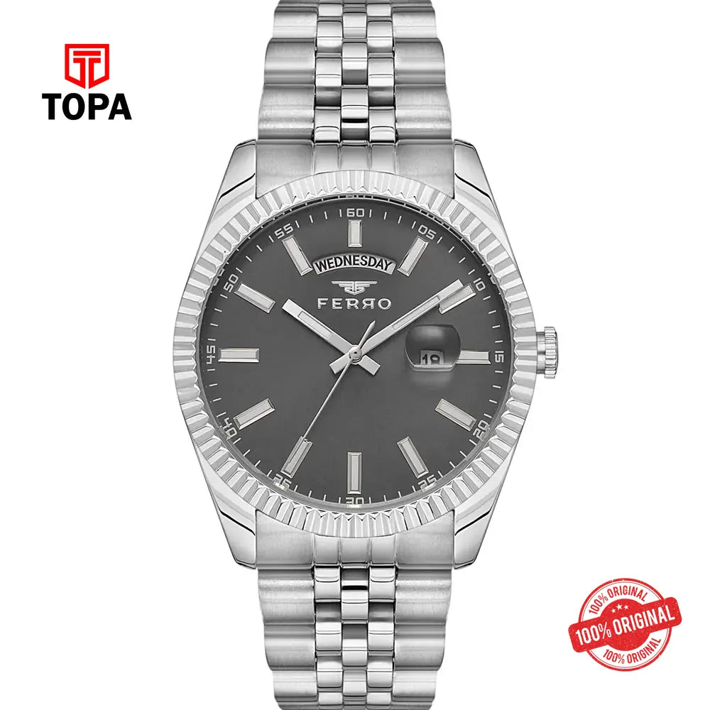 Ferro F11247A-A4 Metal Band Men Watch - Topa