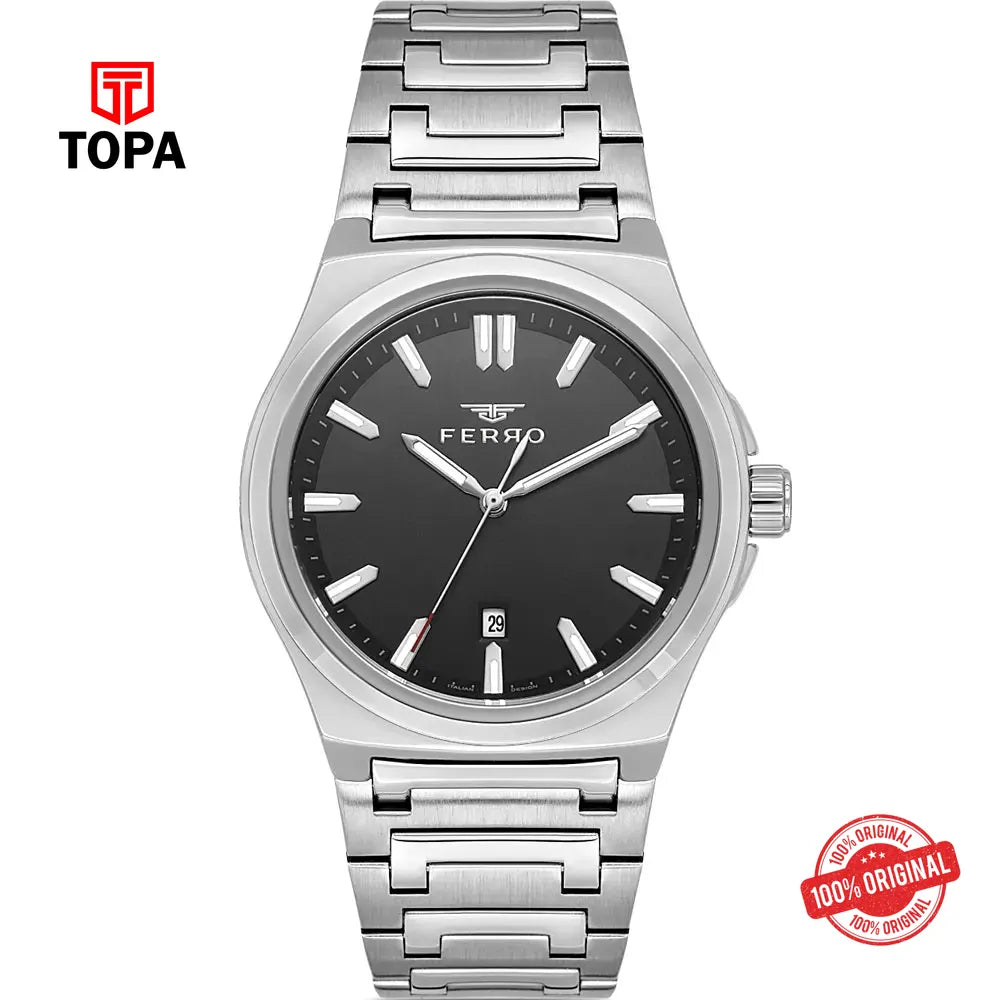Ferro F11503A-A2 Metal Band Men Watch - Topa