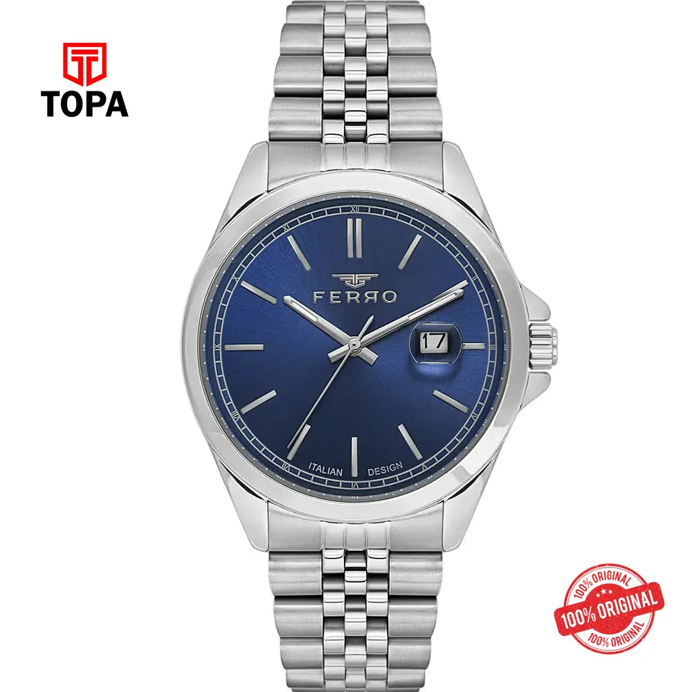 Ferro F11541A-A3 Metal Band Men Watch - Topa