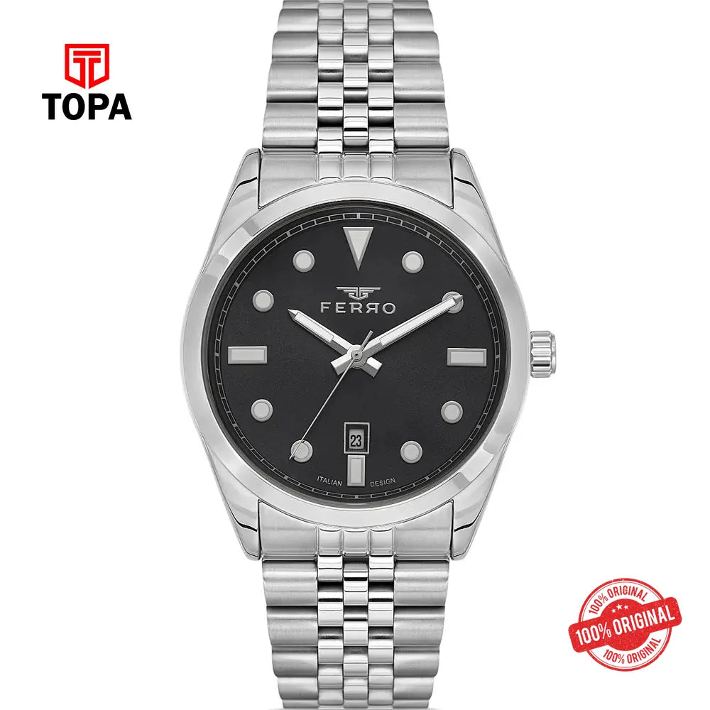 Ferro F11567A-A2 Metal Band Men Watch - Topa
