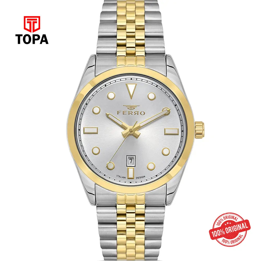 Ferro F11567A-D Metal Band Men Watch - Topa