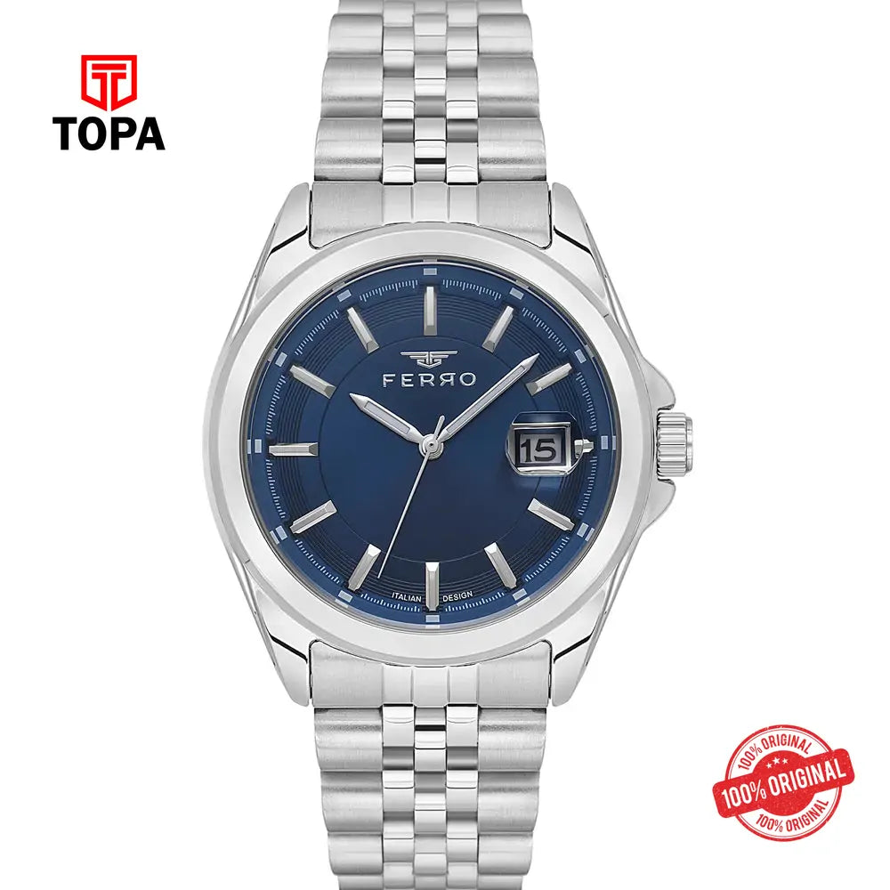 Ferro F11787A-A3 Metal Band Men Watch - Topa