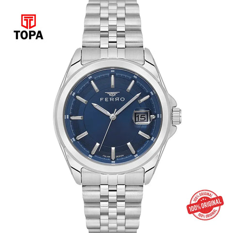 Ferro F11787A-A3 Metal Band Men Watch - Topa