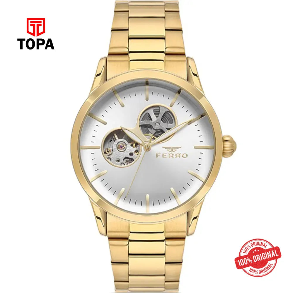 Ferro F31445A-B Metal Band Men Watch - Topa