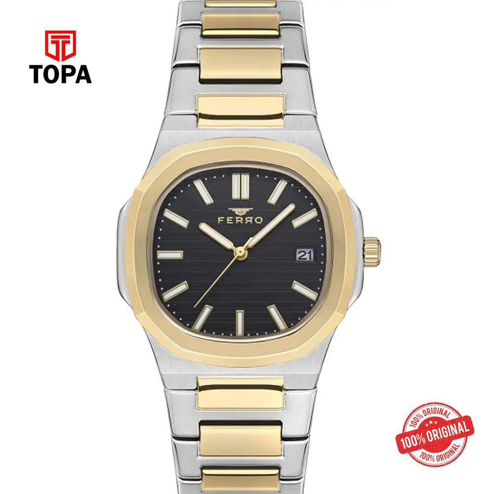 Ferro F40095A-D Metal Band Men Watch - Topa