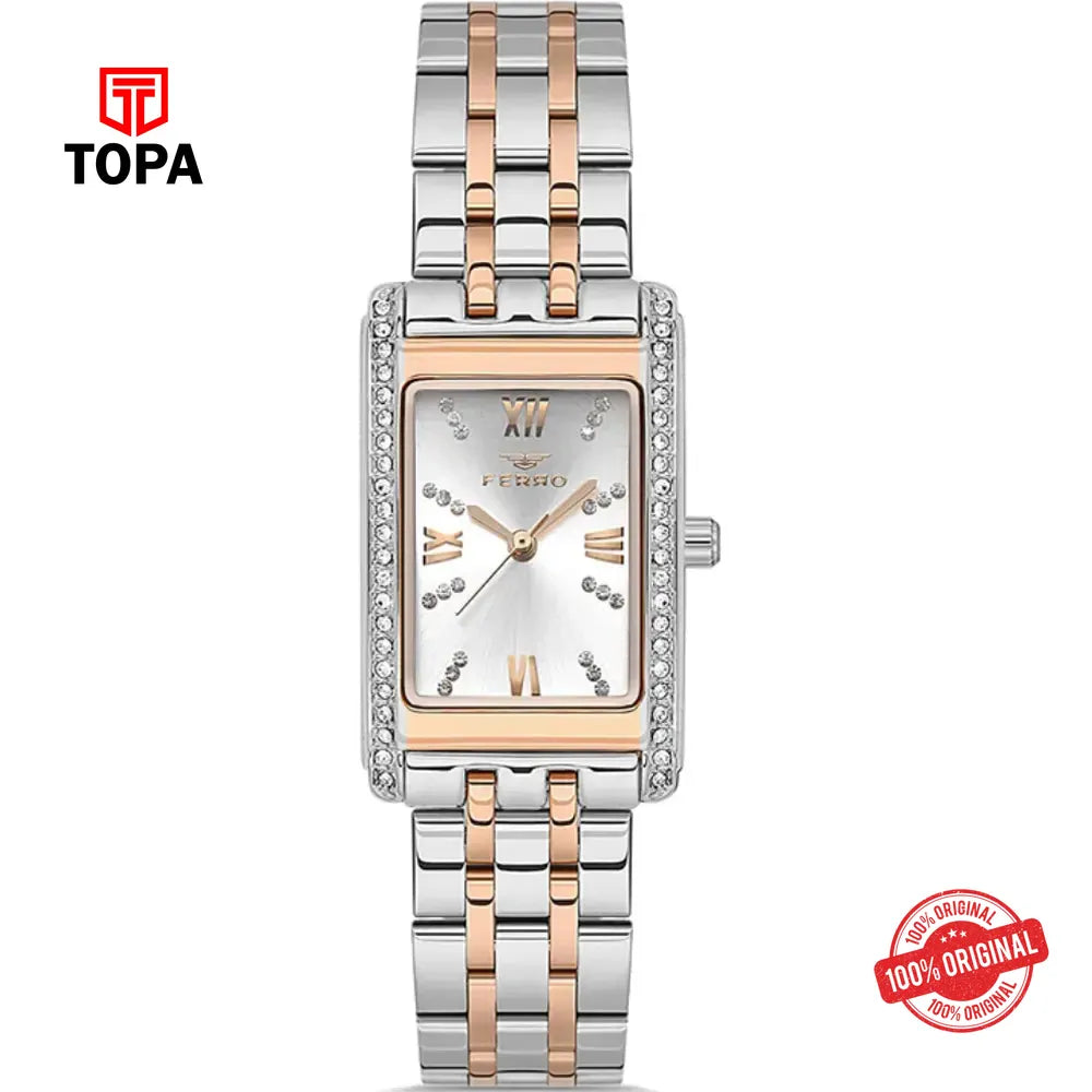 Ferro FL21385A-E Metal Band Women Watch - Topa