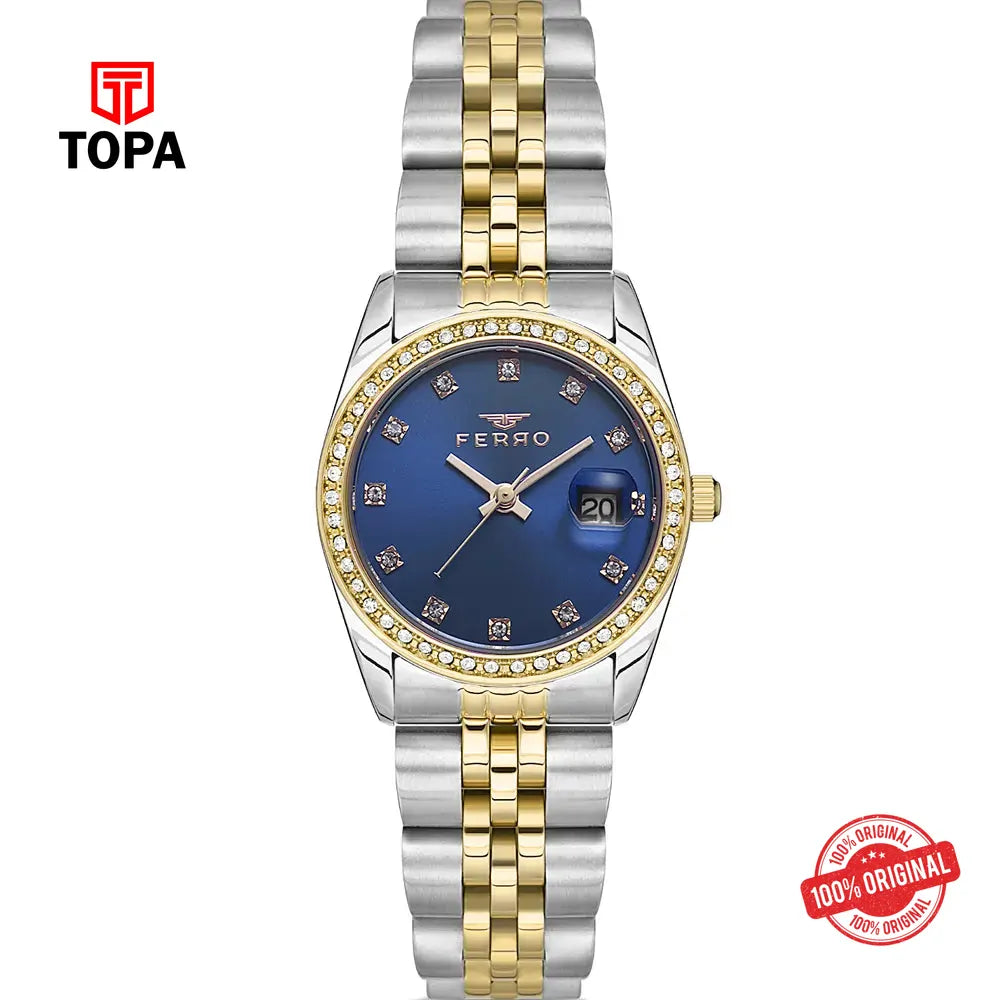 Ferro FL21450A-D3 Metal Band Women Watch - Topa