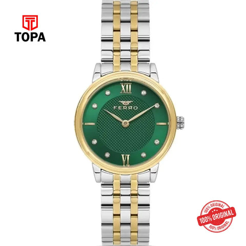 Ferro FL21480A-D6 Metal Band Women Watch - Topa