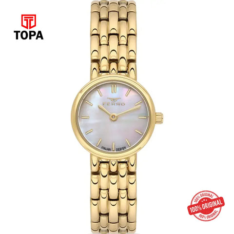 Ferro FL21486A-B Metal Band Women Watch - Topa
