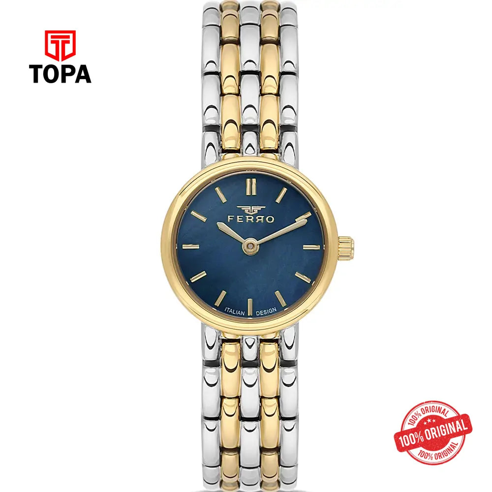 Ferro FL21486A-D3 Metal Band Women Watch - Topa