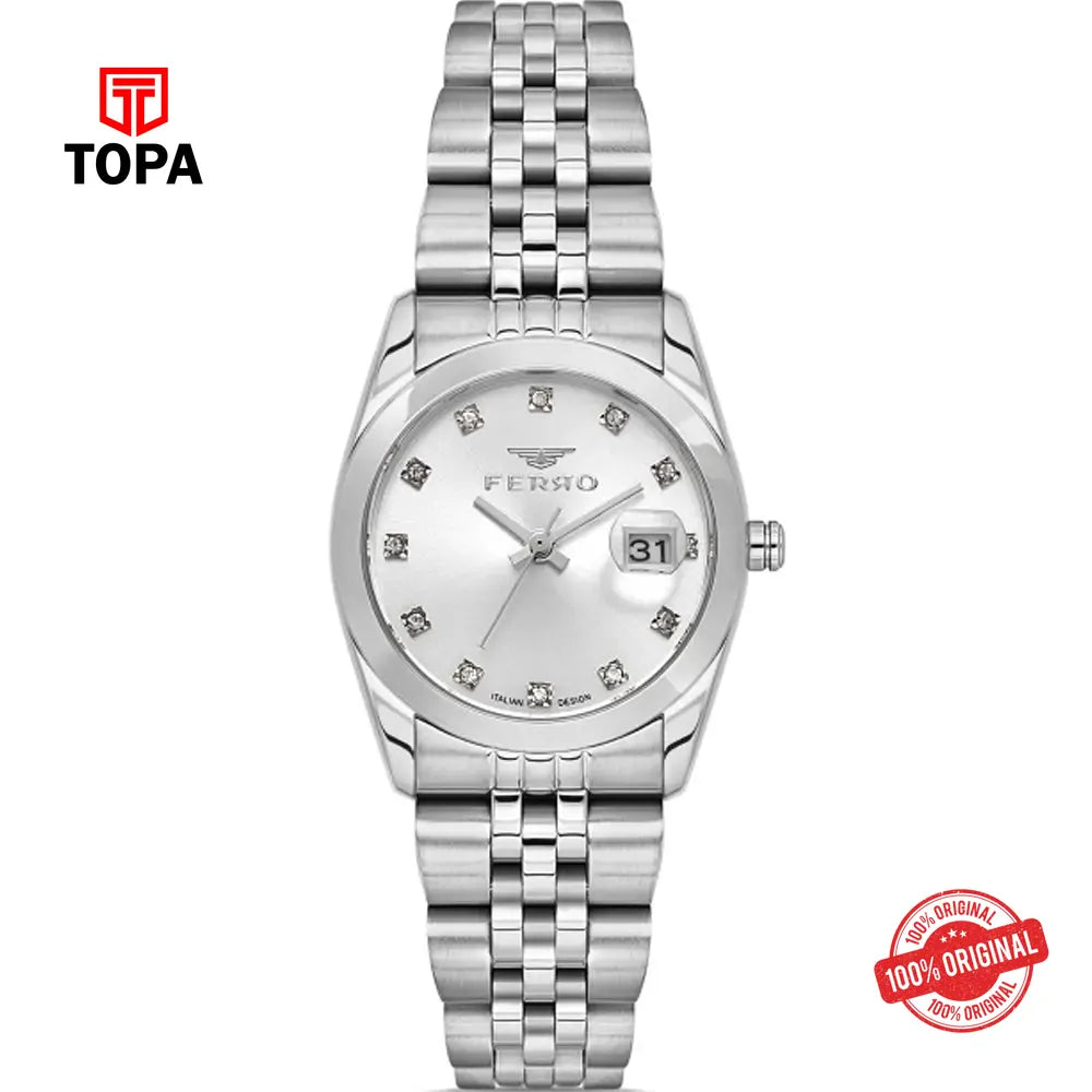 Ferro FL21519A-A Metal Band Women Watch - Topa