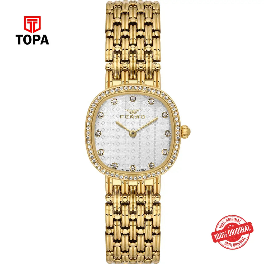 Ferro FL21563A-B Metal Band Women Watch - Topa