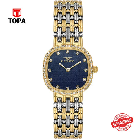 Ferro FL21563A-D3 Metal Band Women Watch - Topa