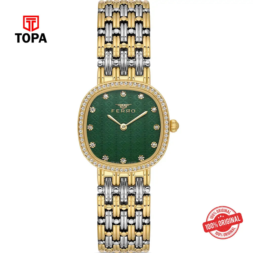 Ferro FL21563A-D6 Metal Band Women Watch - Topa