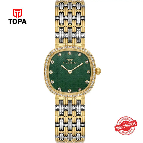 Ferro FL21563A-D6 Metal Band Women Watch - Topa
