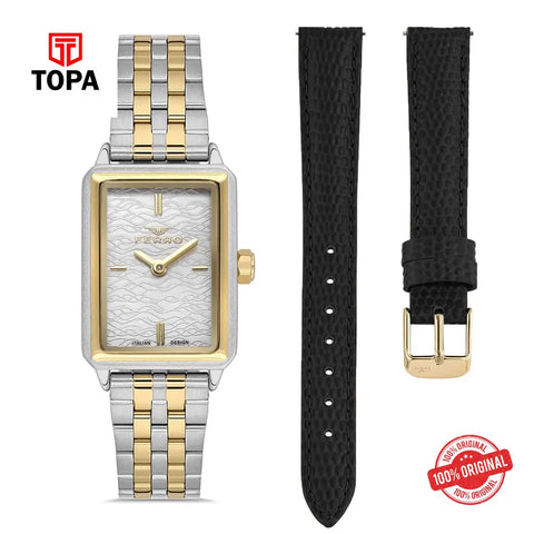 Ferro FL21626A-D Metal Band Women Watch - Topa
