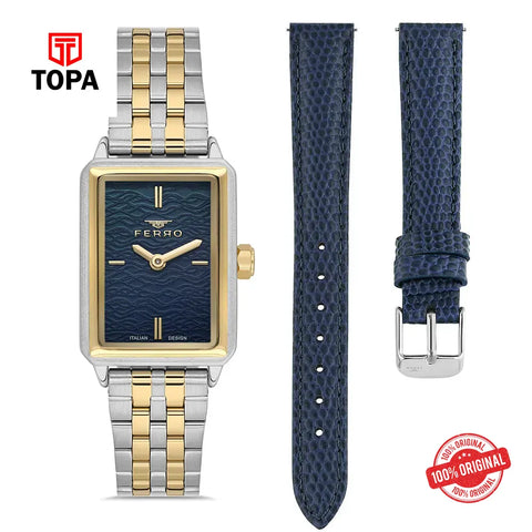 Ferro FL21626A-D3 Metal Band Women Watch - Topa
