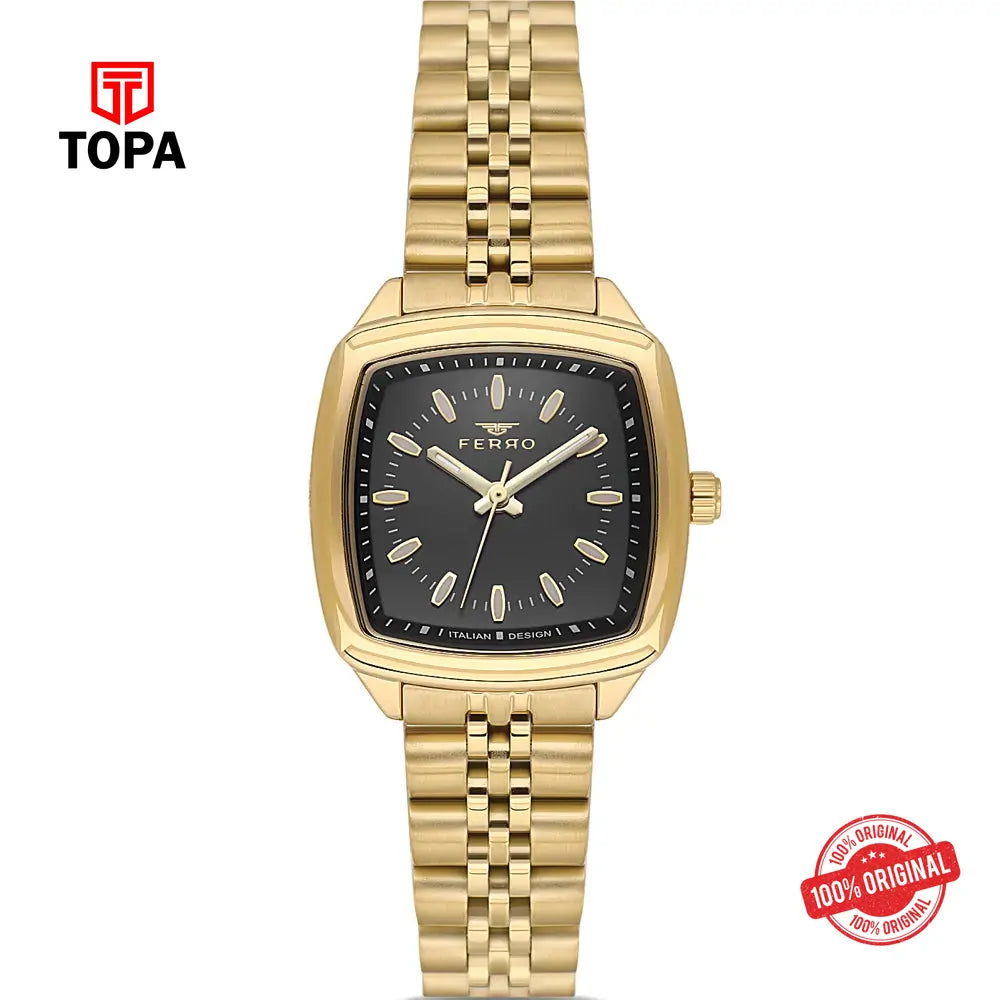 Ferro FL21644A-B2 Metal Band Women Watch - Topa