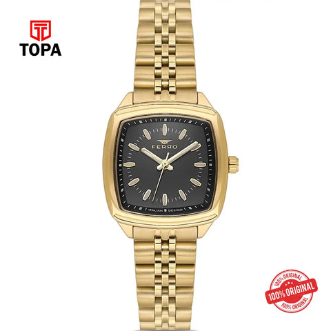 Ferro FL21644A-B2 Metal Band Women Watch - Topa