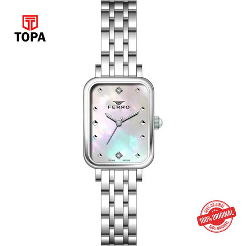 Ferro FL21742A-A Metal Band Women Watch - Topa