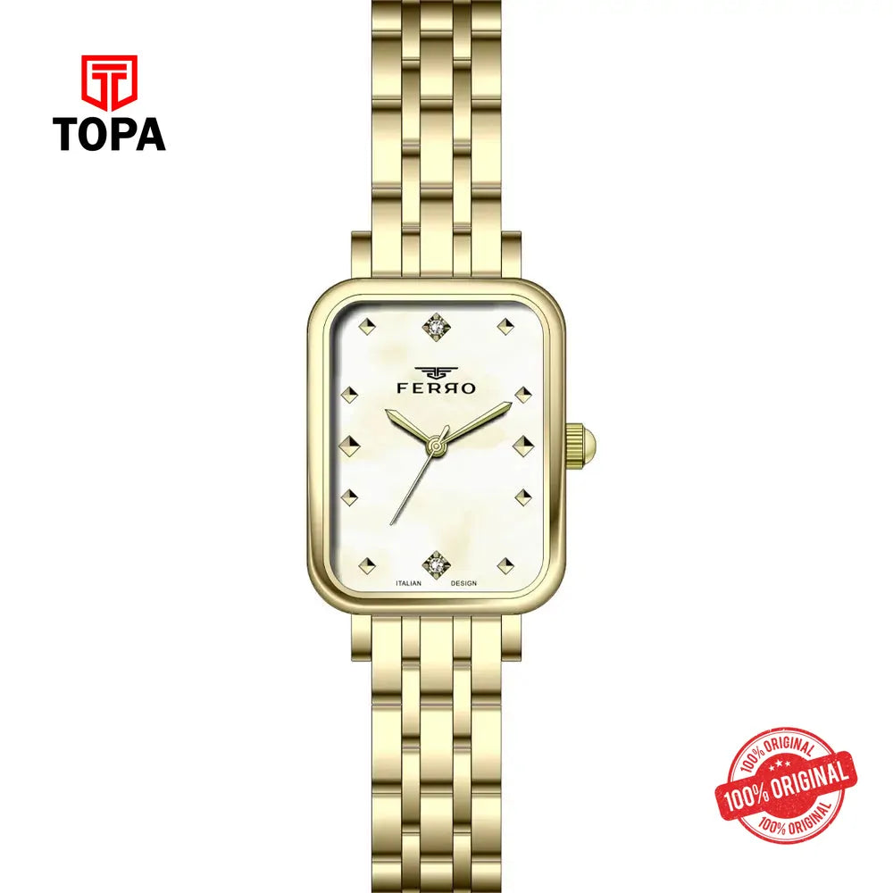 Ferro FL21742A-B4 Metal Band Women Watch - Topa