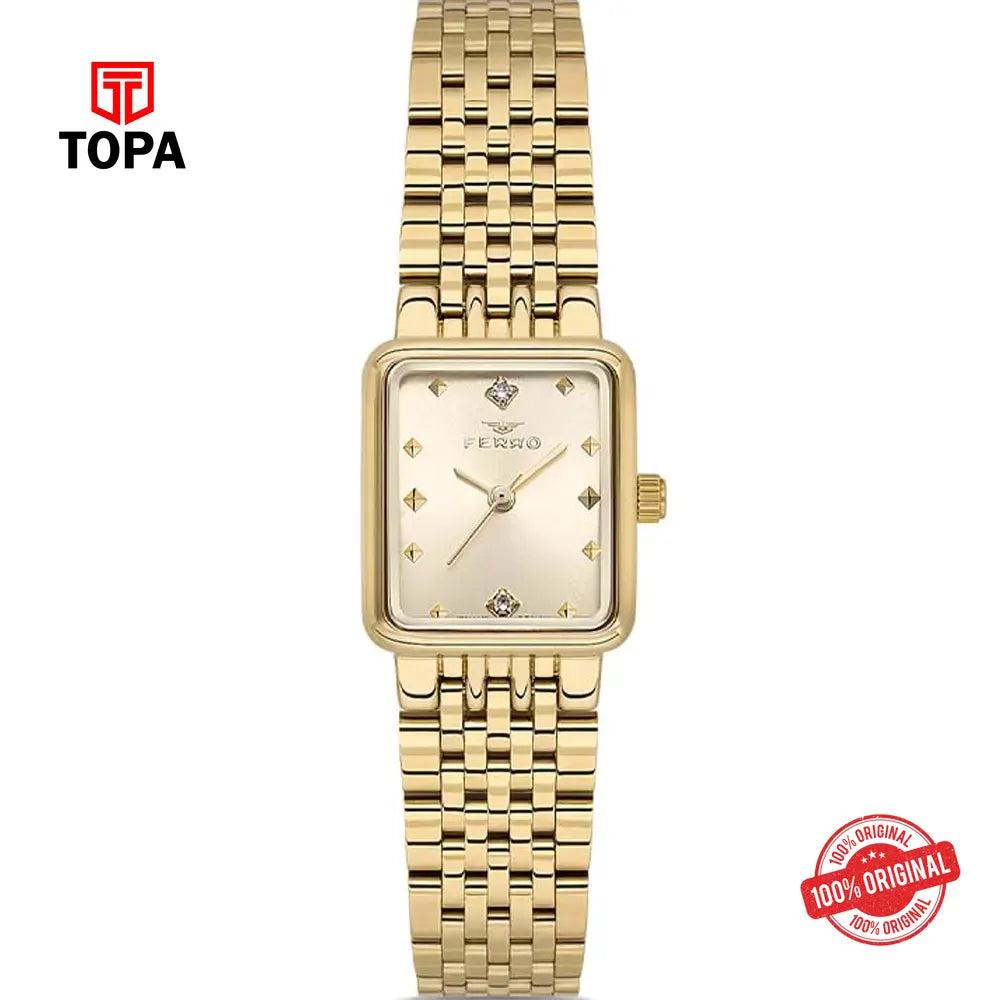 Ferro FL21791A-B4 Metal Band Women Watch - Topa