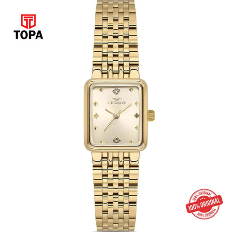 Ferro FL21791A-B4 Metal Band Women Watch - Topa