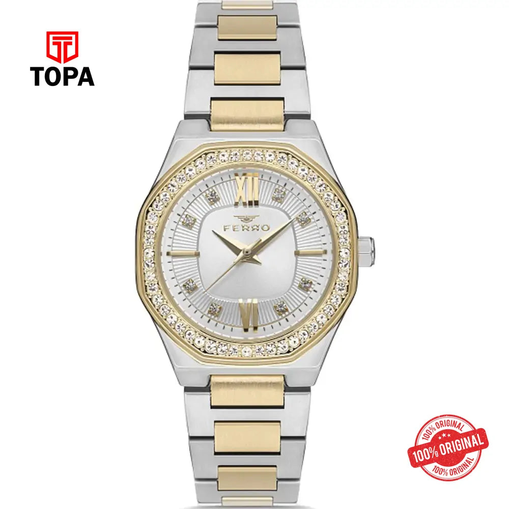 Ferro FL40113A-D Metal Band Women Watch - Topa