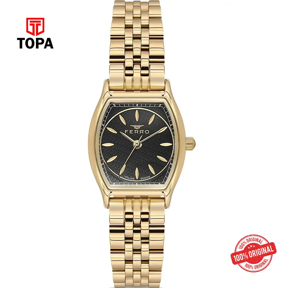 Ferro FL40118A-B2 Metal Band Women Watch - Topa