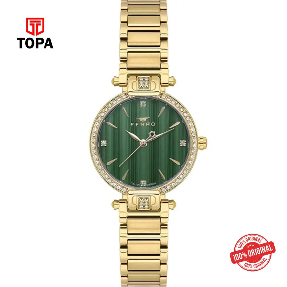 Ferro FL40131A-B6 Metal Band Women Watch - Topa