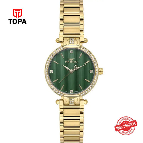 Ferro FL40131A-B6 Metal Band Women Watch - Topa