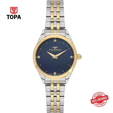 Ferro FL40141A-D3 Metal Band Women Watch - Topa