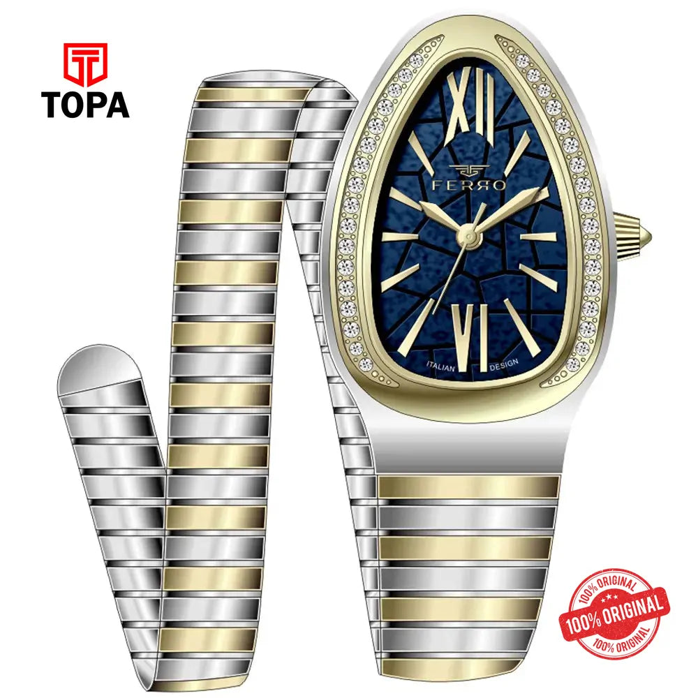 Ferro FL40154A-D3 Metal Band Women Watch - Topa