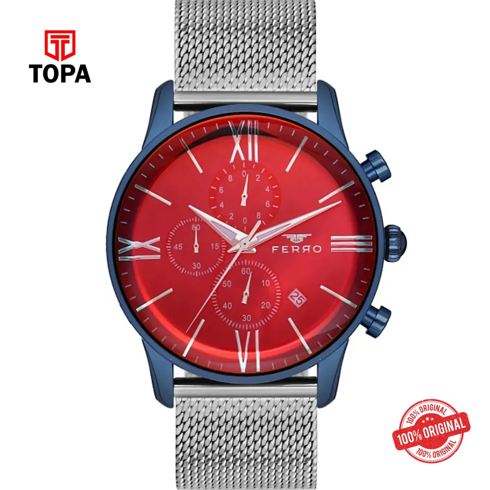 Ferro FM11188C-H Mesh Band Men Watch - Topa