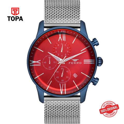 Ferro FM11188C-H Mesh Band Men Watch - Topa