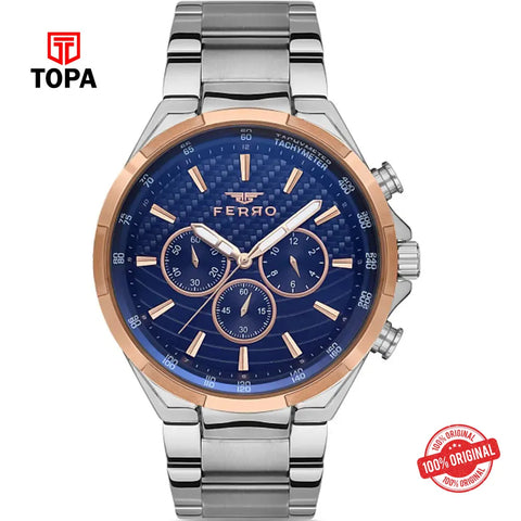 Ferro FM11276A-E3 Metal Band Men Watch - Topa