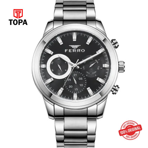 Ferro FM11370A-A2 Metal Band Men Watch - Topa