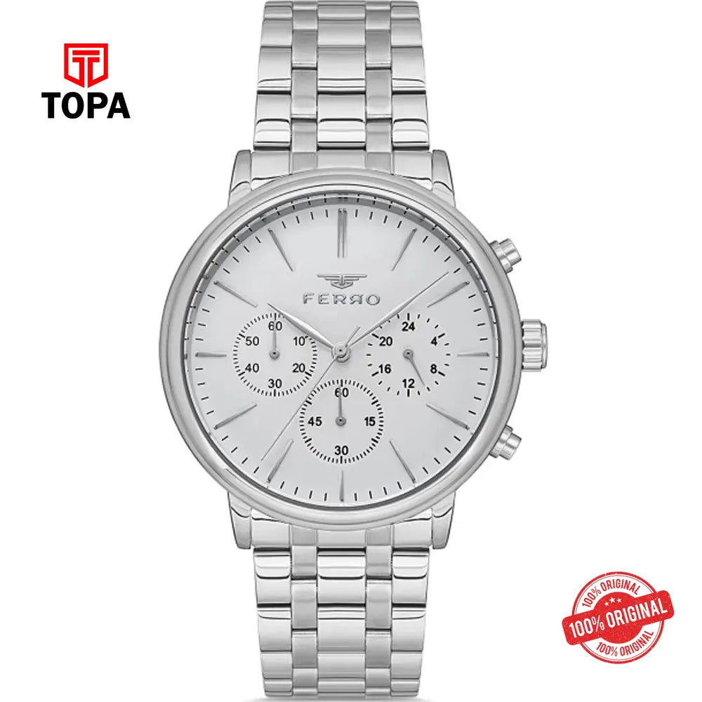 Ferro FM11372A-A Metal Band Men Watch - Topa