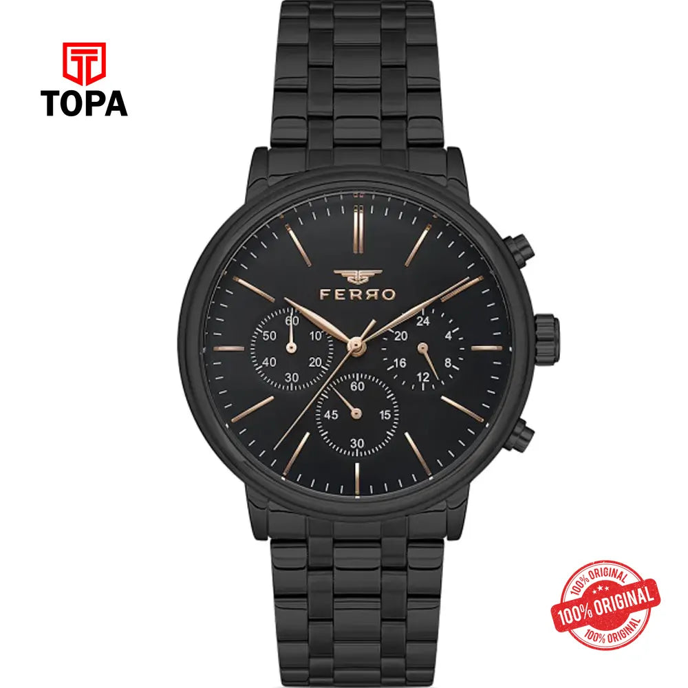 Ferro FM11372A-G Metal Band Men Watch - Topa