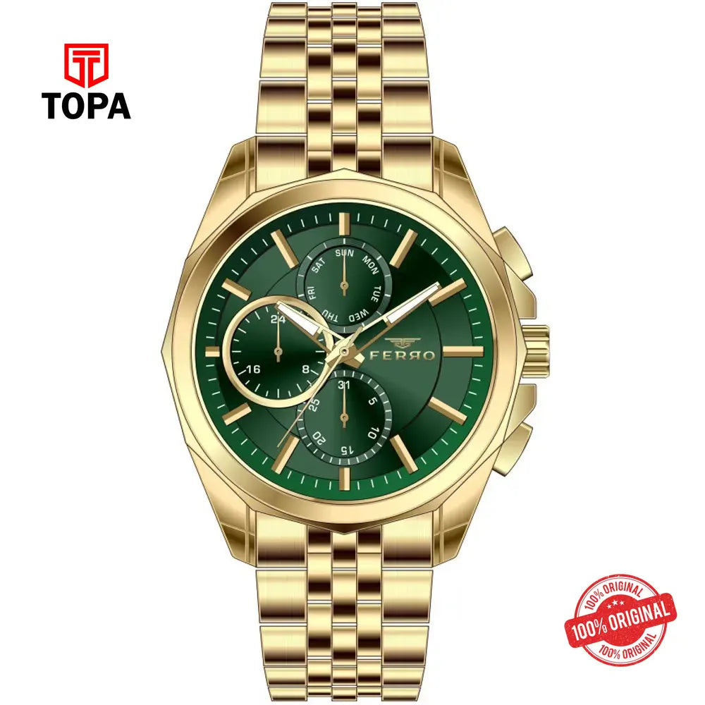 Ferro FM11391A-B6 Metal Band Men Watch - Topa