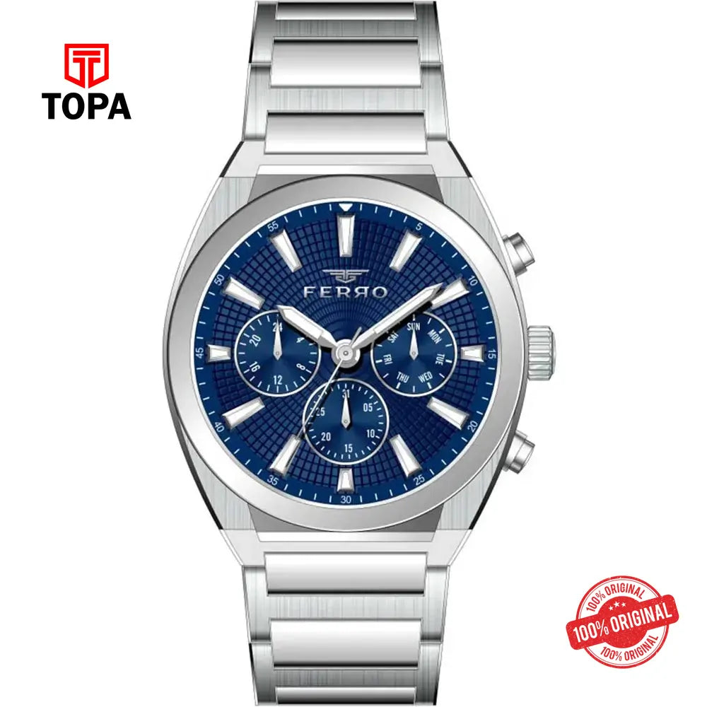 Ferro FM11451A-A3 Metal Band Men Watch - Topa
